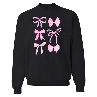 Monogrammed 'Watercolor Bows' Crewneck Sweatshirt - United Monograms
