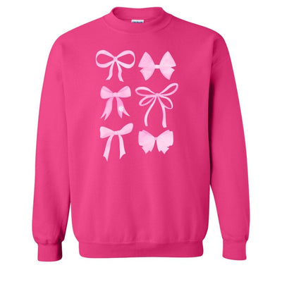 Monogrammed 'Watercolor Bows' Crewneck Sweatshirt - United Monograms