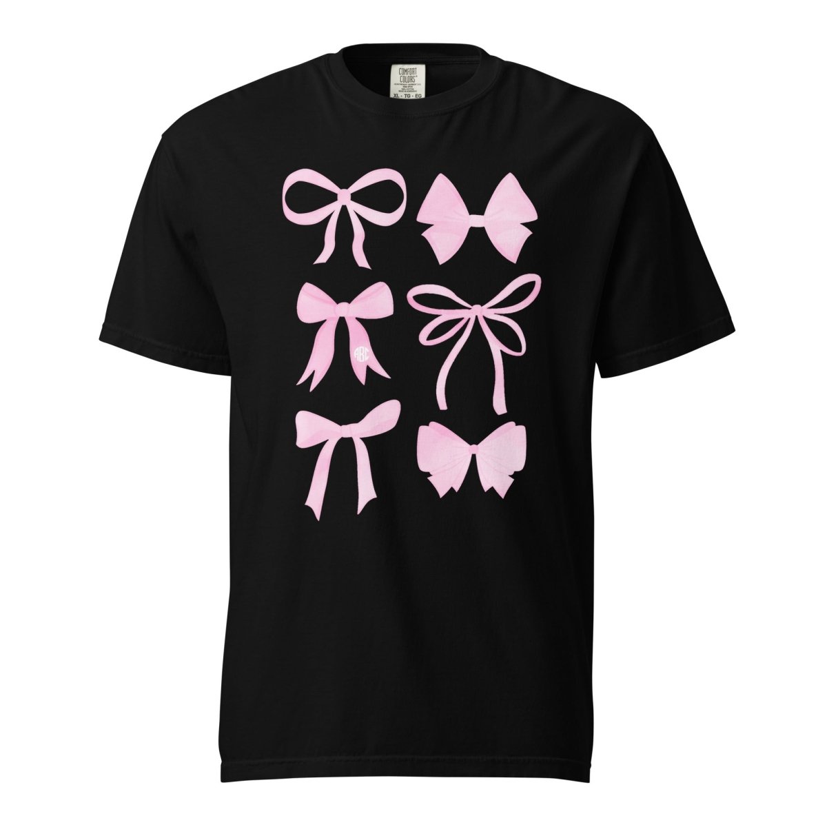 Monogrammed 'Watercolor Bows' T-Shirt - United Monograms