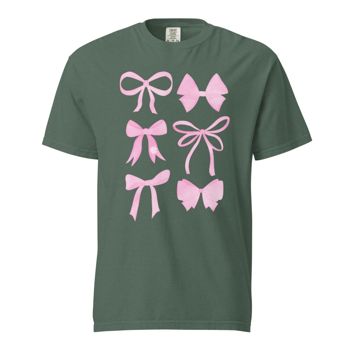 Monogrammed 'Watercolor Bows' T-Shirt - United Monograms