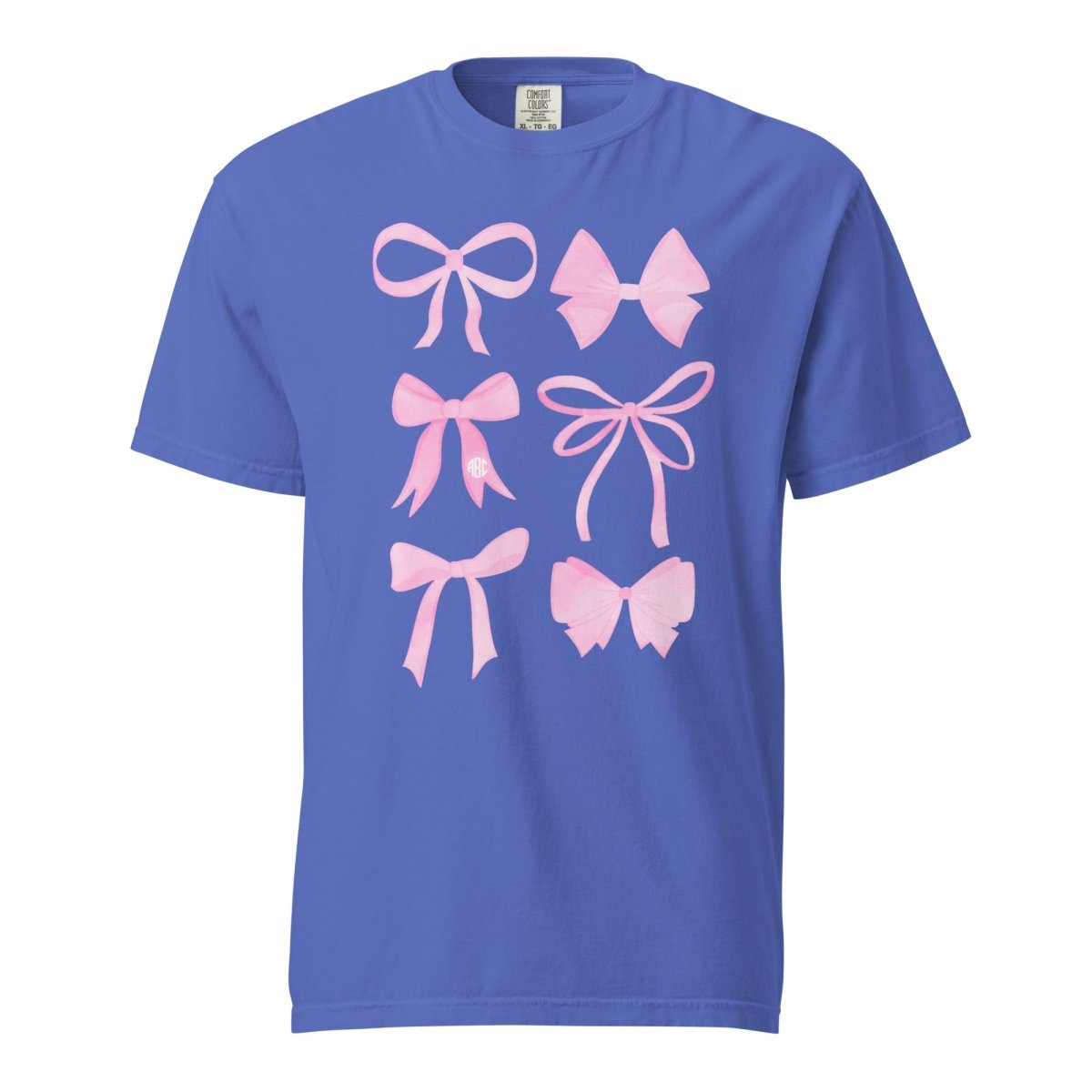 Monogrammed 'Watercolor Bows' T-Shirt - United Monograms