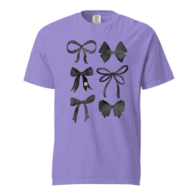 Monogrammed 'Watercolor Bows' T-Shirt - United Monograms