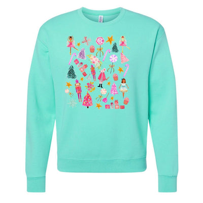 Monogrammed 'Watercolor Nutcracker' Crewneck Sweatshirt - United Monograms