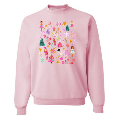 Monogrammed 'Watercolor Nutcracker' Crewneck Sweatshirt - United Monograms