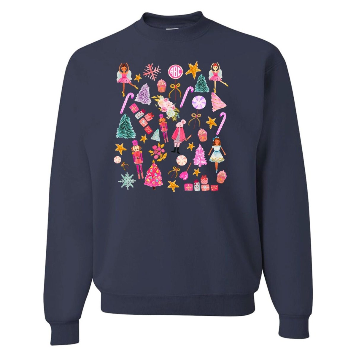 Monogrammed 'Watercolor Nutcracker' Crewneck Sweatshirt - United Monograms