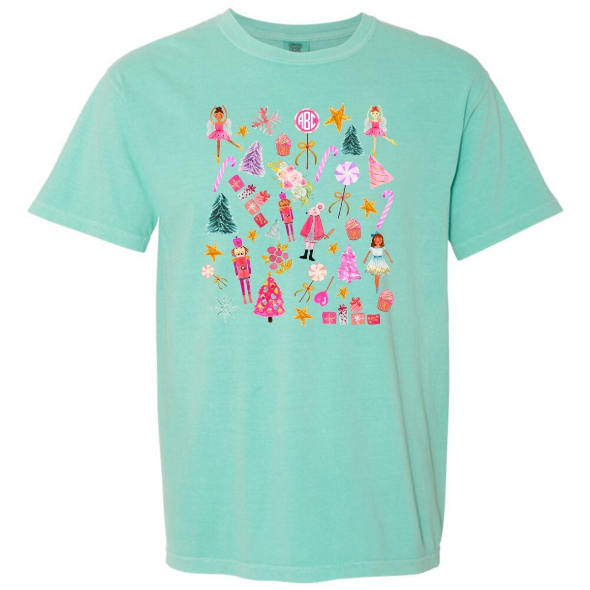 Monogrammed 'Watercolor Nutcracker' T-Shirt - United Monograms