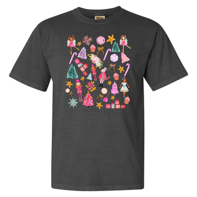 Monogrammed 'Watercolor Nutcracker' T-Shirt - United Monograms