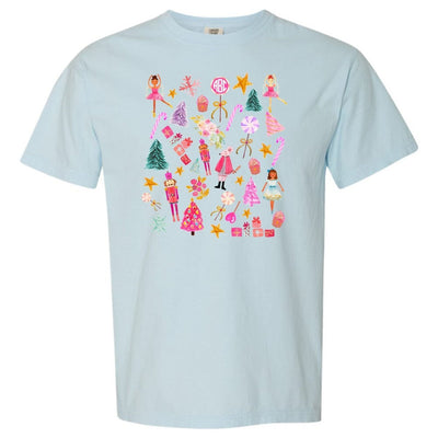 Monogrammed 'Watercolor Nutcracker' T-Shirt - United Monograms