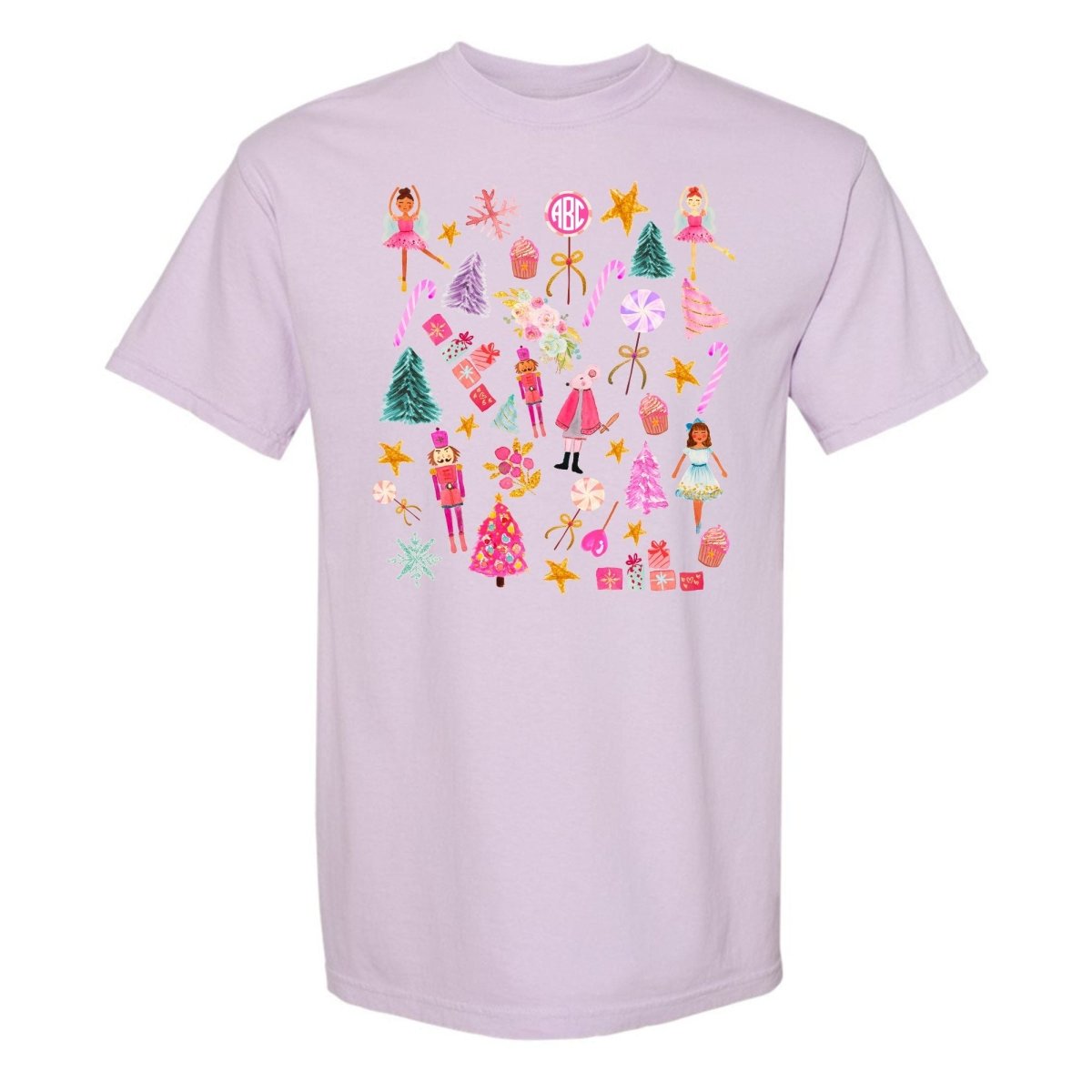Monogrammed 'Watercolor Nutcracker' T-Shirt - United Monograms