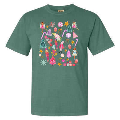 Monogrammed 'Watercolor Nutcracker' T-Shirt - United Monograms