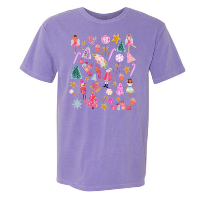 Monogrammed 'Watercolor Nutcracker' T-Shirt - United Monograms