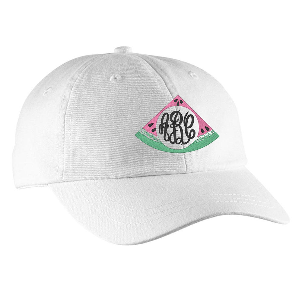 Monogrammed Watermelon Hat - United Monograms