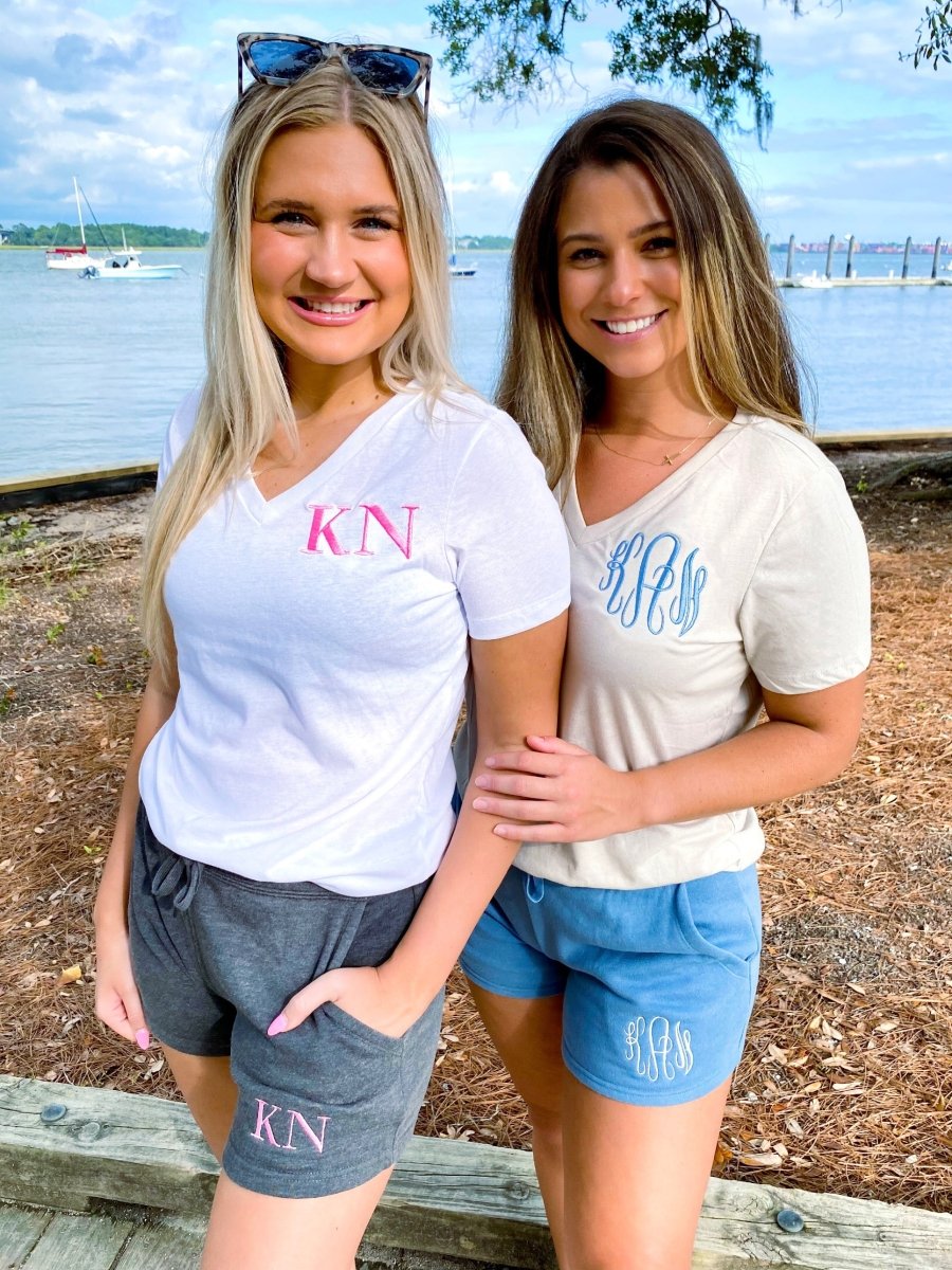 Monogrammed Wave Wash Shorts - United Monograms