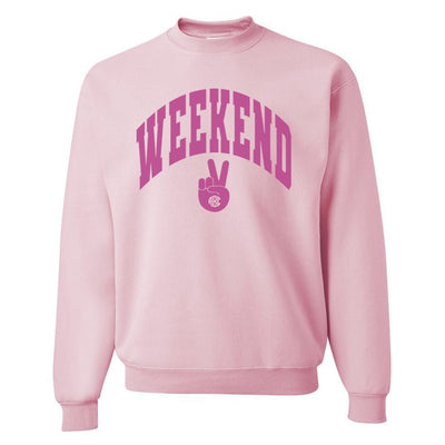 Monogrammed 'Weekend' Crewneck Sweatshirt - United Monograms