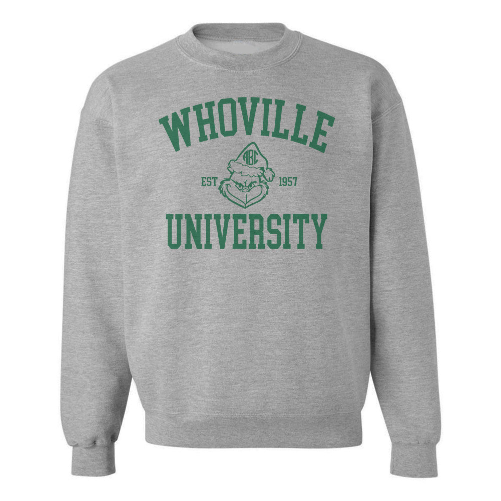 Monogrammed 'Whoville University' Crewneck Sweatshirt - United Monograms