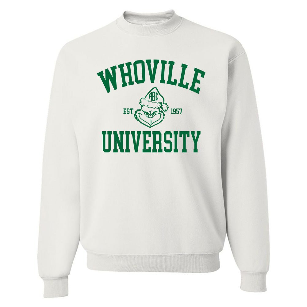 Monogrammed 'Whoville University' Crewneck Sweatshirt - United Monograms