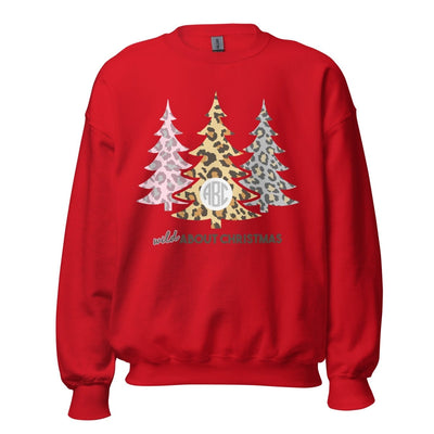 Monogrammed 'Wild About Christmas' Crewneck Sweatshirt - United Monograms