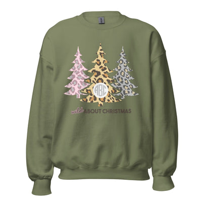 Monogrammed 'Wild About Christmas' Crewneck Sweatshirt - United Monograms