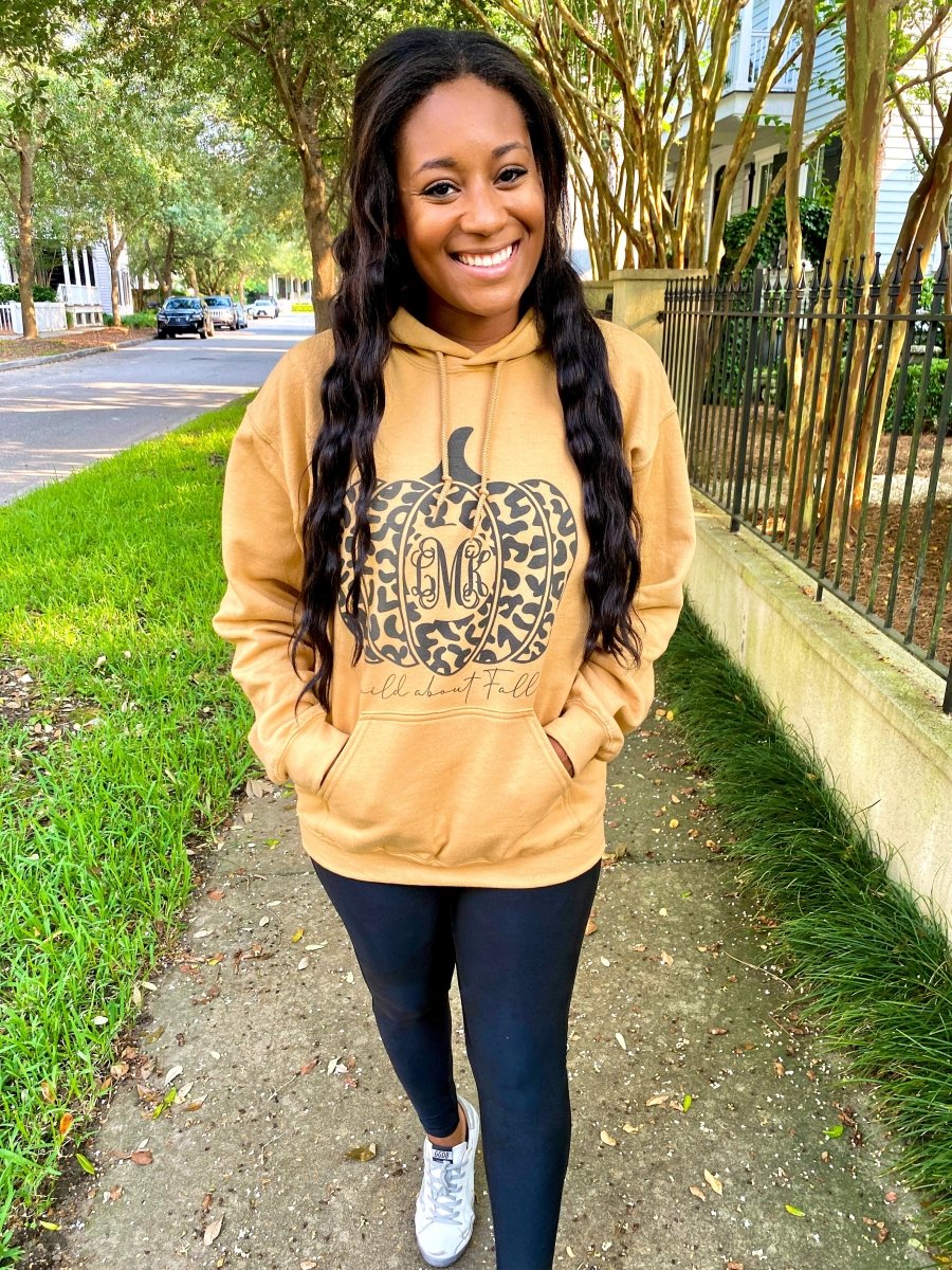 Monogrammed 'Wild About Fall' Hoodie - United Monograms