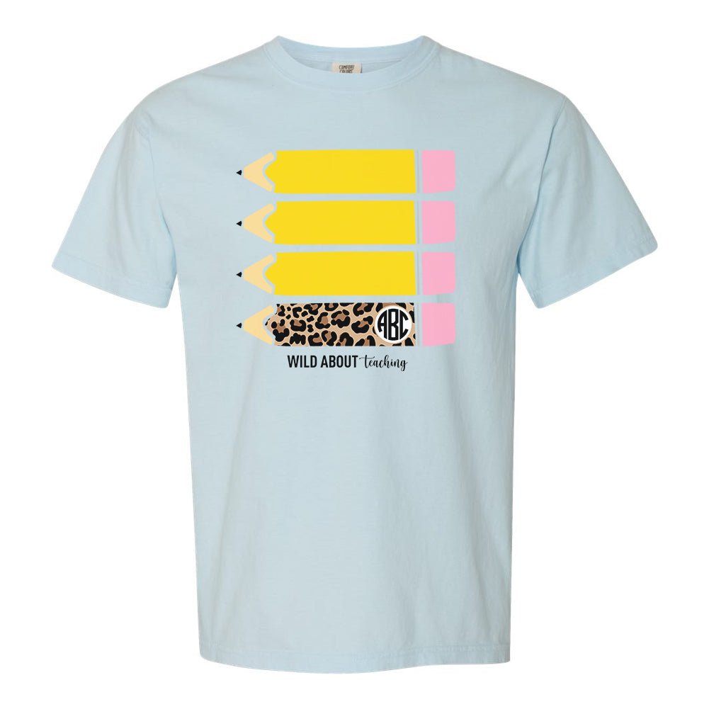 Monogrammed 'Wild About Teaching' T-Shirt - United Monograms