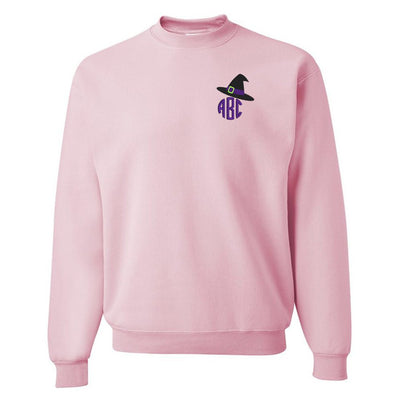Monogrammed Witch Hat Crewneck Sweatshirt - United Monograms