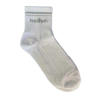 'Mother' Striped Crew Socks - United Monograms