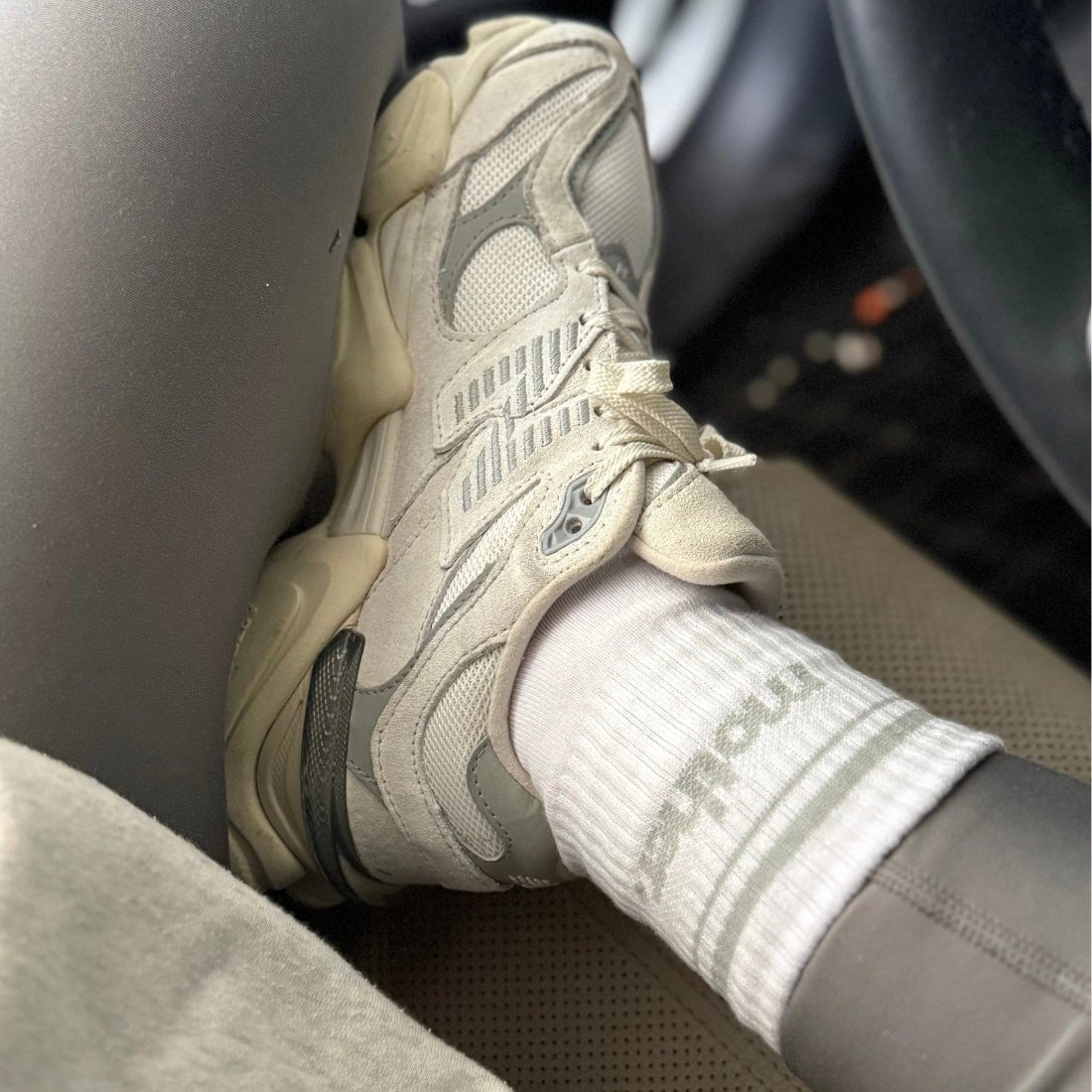 'Mother' Striped Crew Socks - United Monograms