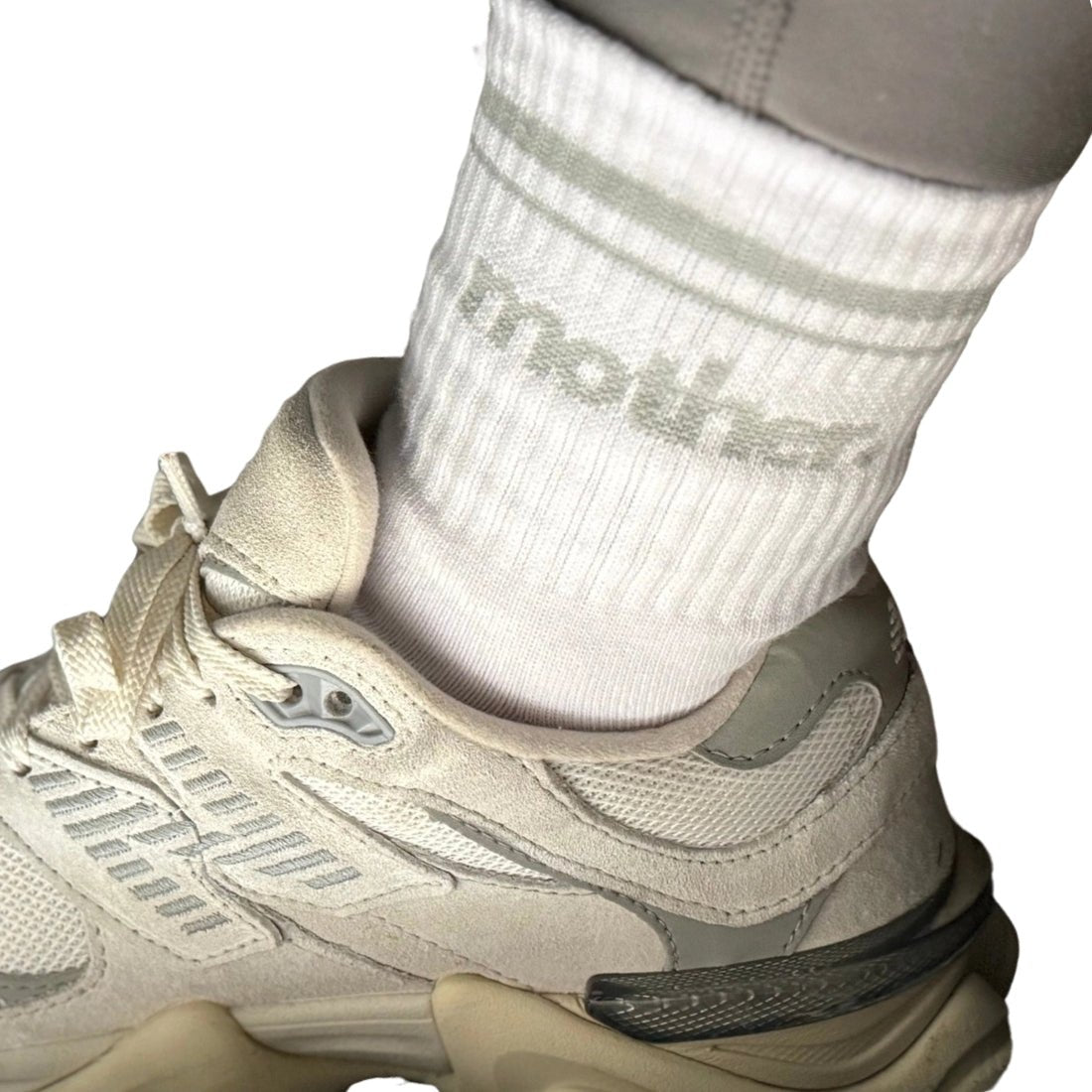 'Mother' Striped Crew Socks - United Monograms