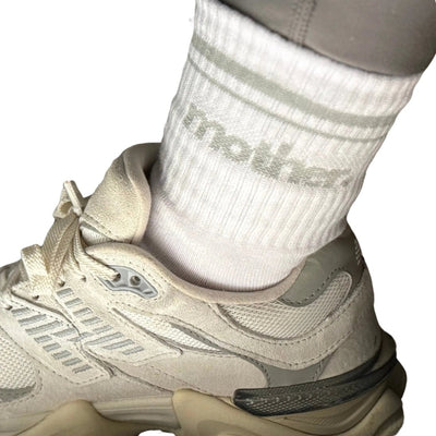 'Mother' Striped Crew Socks - United Monograms