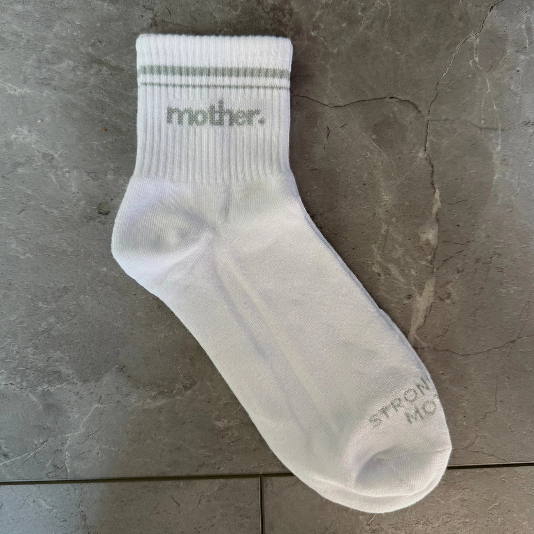 'Mother' Striped Crew Socks - United Monograms
