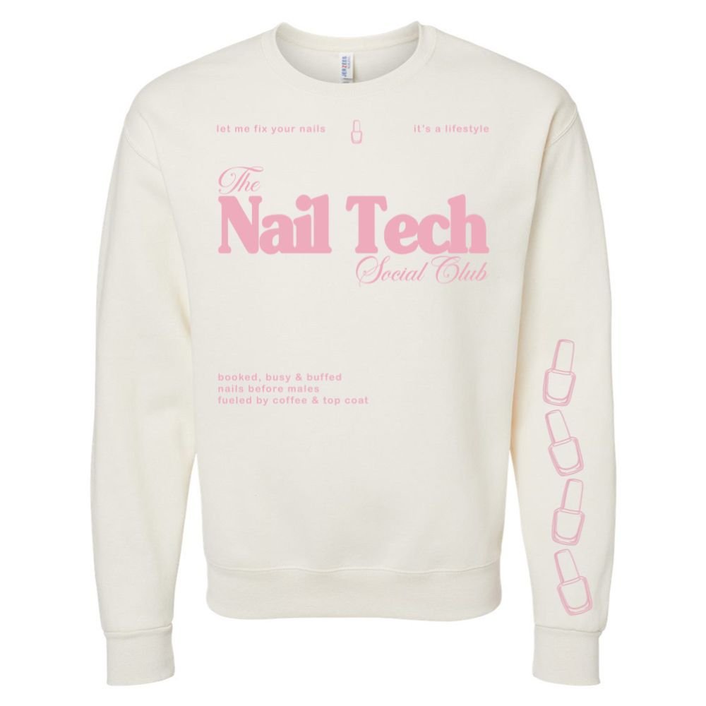 ‘Nail Tech Social Club' Crewneck Sweatshirt - United Monograms