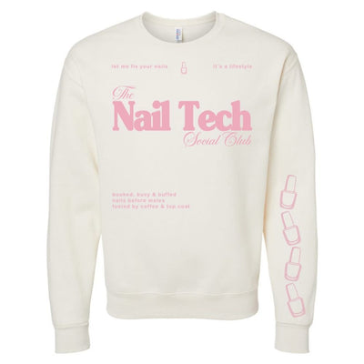 ‘Nail Tech Social Club' Crewneck Sweatshirt - United Monograms