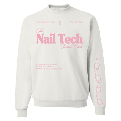 ‘Nail Tech Social Club' Crewneck Sweatshirt - United Monograms