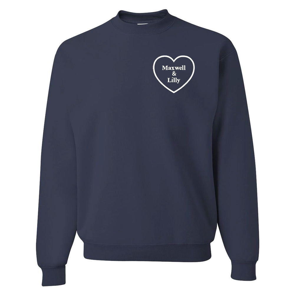 Make It Yours™ Heart Names Crewneck Sweatshirt
