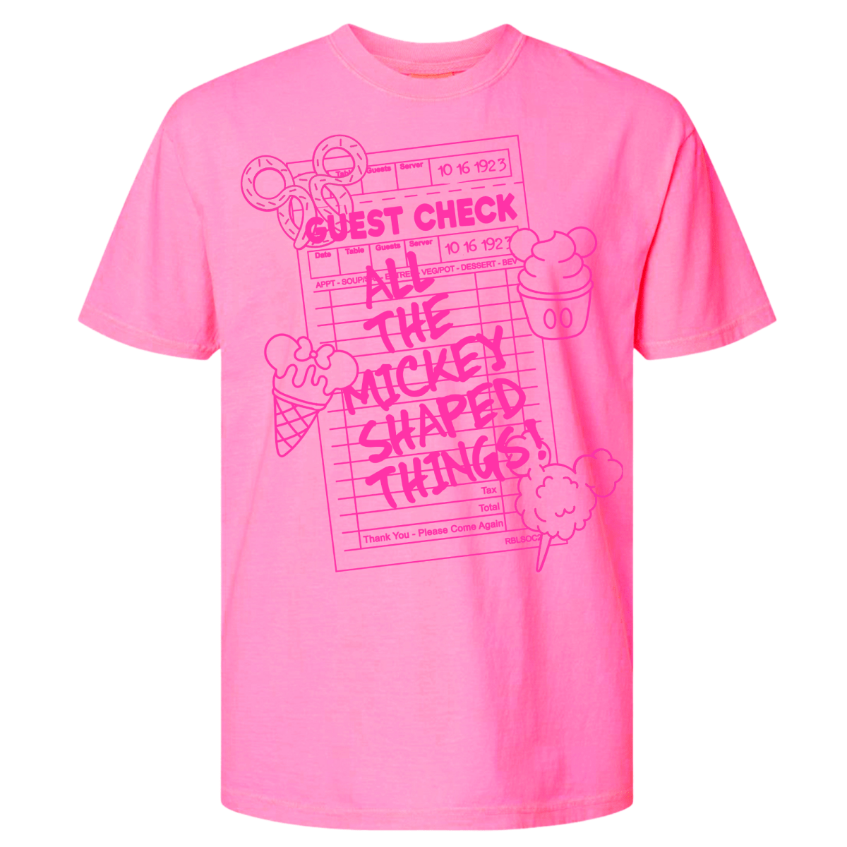 Neon 'All The Mickey - Shaped Things' T-Shirt - United Monograms