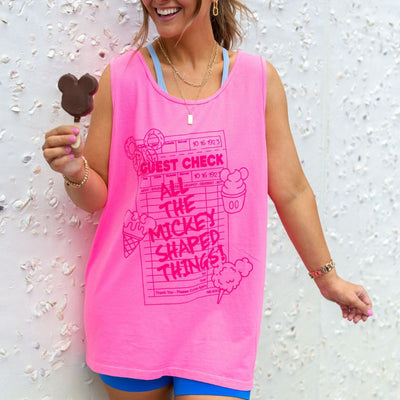 Neon 'All The Mickey - Shaped Things' Tank Top - United Monograms