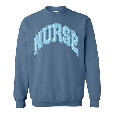 'Nurse' PUFF Crewneck Sweatshirt - United Monograms