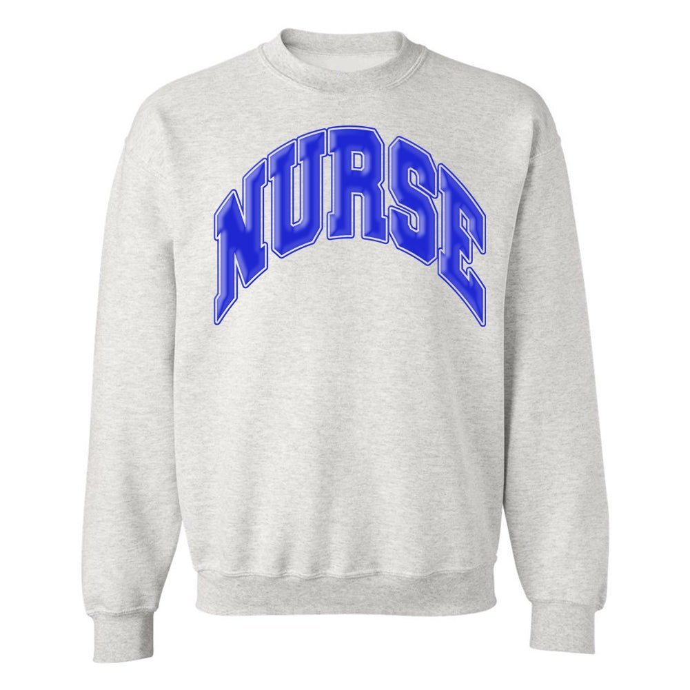 'Nurse' PUFF Crewneck Sweatshirt - United Monograms