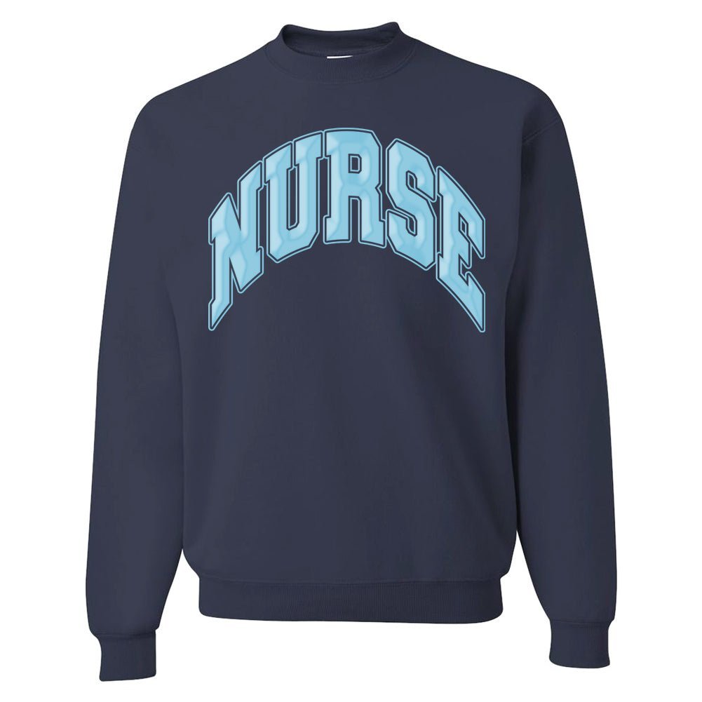'Nurse' PUFF Crewneck Sweatshirt - United Monograms