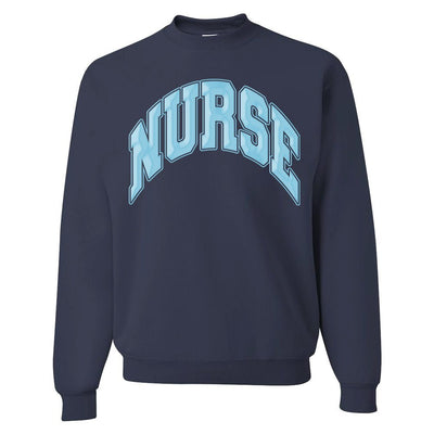 'Nurse' PUFF Crewneck Sweatshirt - United Monograms