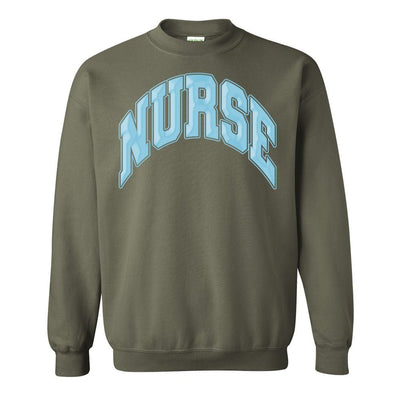 'Nurse' PUFF Crewneck Sweatshirt - United Monograms