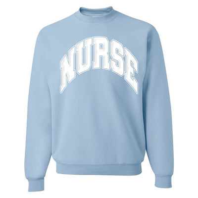 'Nurse' PUFF Crewneck Sweatshirt - United Monograms