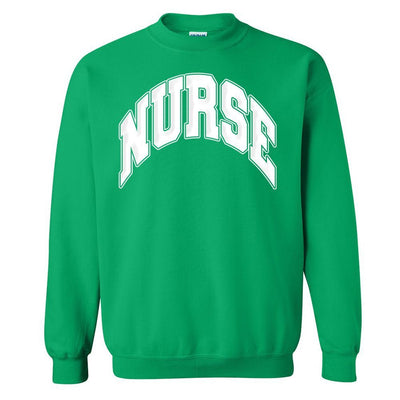 'Nurse' PUFF Crewneck Sweatshirt - United Monograms