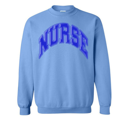 'Nurse' PUFF Crewneck Sweatshirt - United Monograms