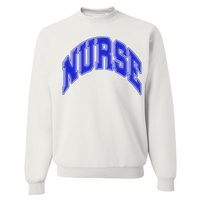 'Nurse' PUFF Crewneck Sweatshirt - United Monograms