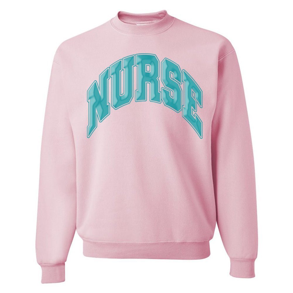 'Nurse' PUFF Crewneck Sweatshirt - United Monograms