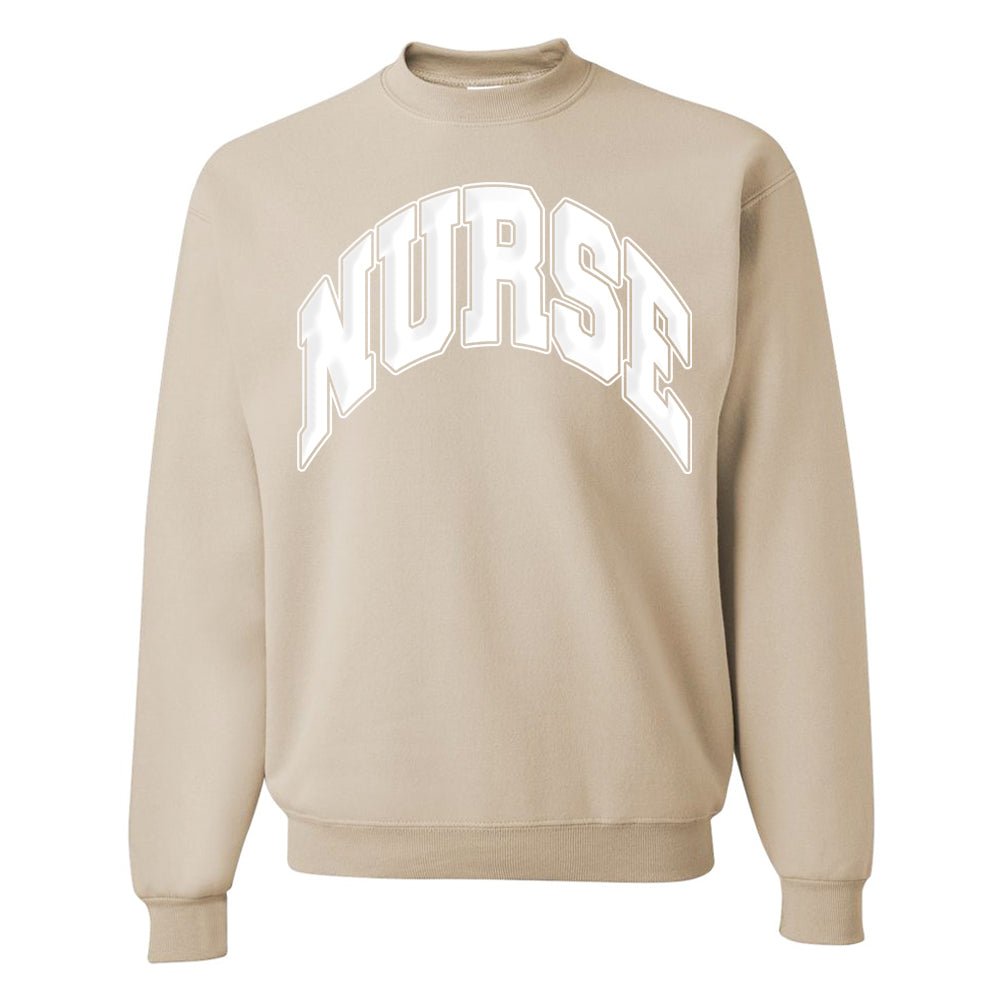'Nurse' PUFF Crewneck Sweatshirt - United Monograms