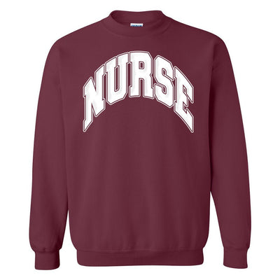 'Nurse' PUFF Crewneck Sweatshirt - United Monograms