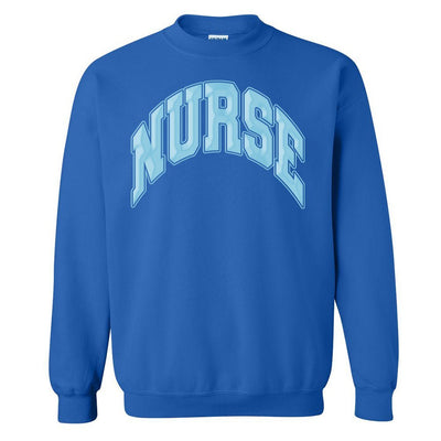 'Nurse' PUFF Crewneck Sweatshirt - United Monograms