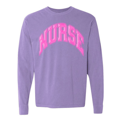 'Nurse' PUFF Long Sleeve T - Shirt - United Monograms